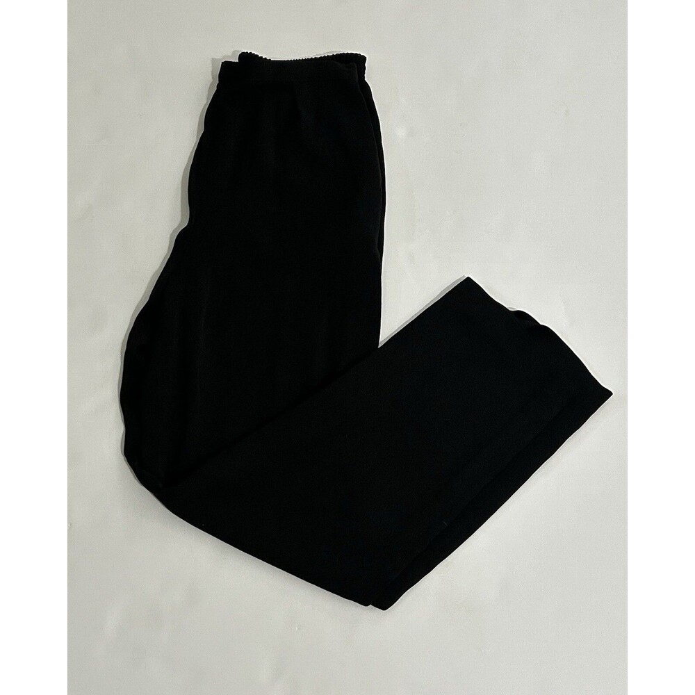 COLDWATER CREEK Black Pull-on Pants Women's Size 8 - Elastic Waist Lightweight